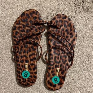 Animal Print Sandals NWOT